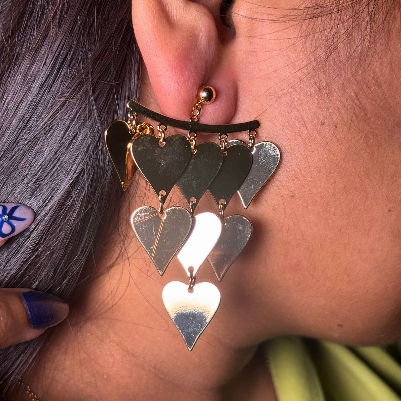 Ishq Drops Gold Earring
