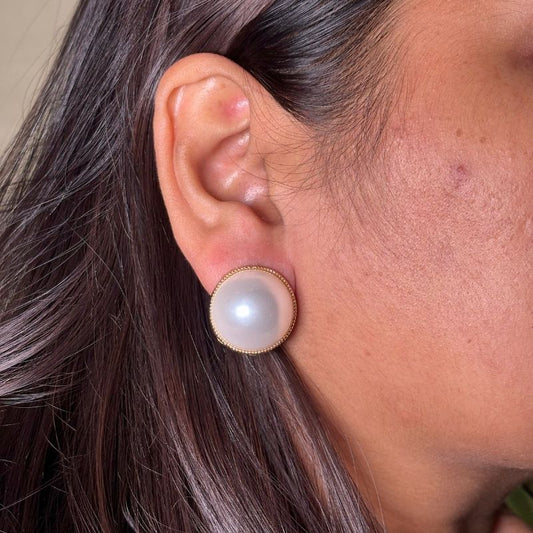 Pearl Dot Earring